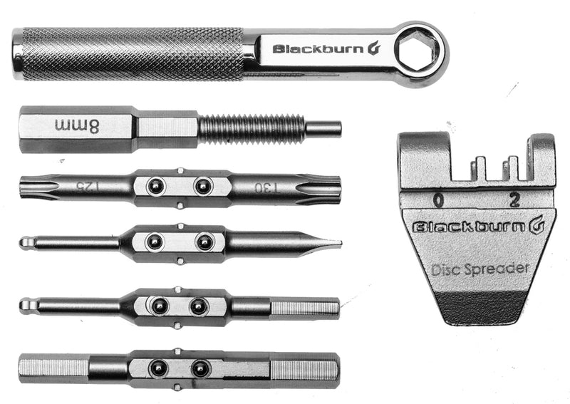 Kit de Herramientas BLACKBURN BIG SWITCH Torx/Allen/Extractor de cadena/Desarmador Plano (8Pzas) 7097804