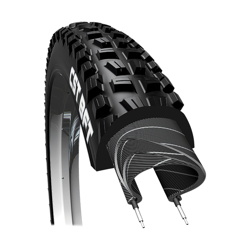 Llanta CST 27.5X2.25 (57-584) MTB BFT Negra 60TPI Doblable ESP Tubeless C1752