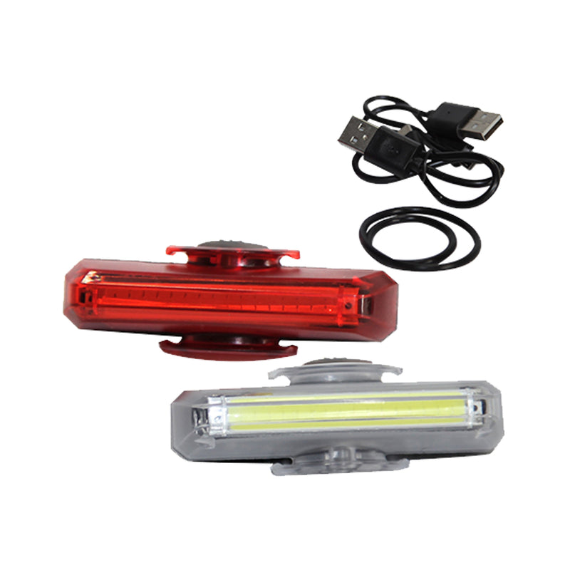 Luz BENOTTO Urbano Delantera+Trasera USB 100/50Lumens 8xFunciones JY-6102