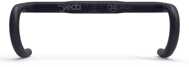 Manubrio DEDA Ruta TRENTACINQUE 35/440mm Aluminio 7050 Negro A3544