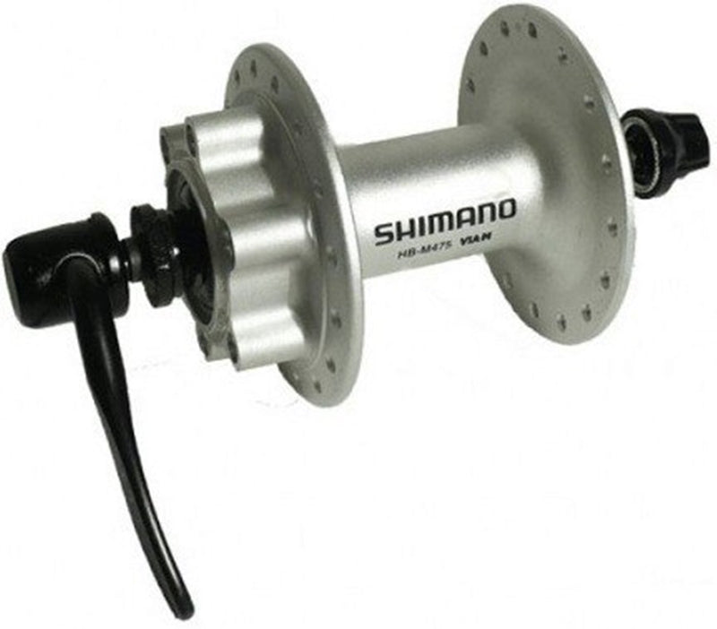 Maza Delantera Freno Disco SHIMANO HB-M475 MTB 32B Deore Plata 6 Tornillos