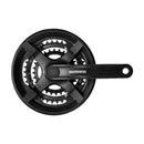 Multiplicación SHIMANO FC-TY301 MTB 48X38X28D 170 6/7/8P. Con Cubrecadena Eje Cuadrado Tourney Negro