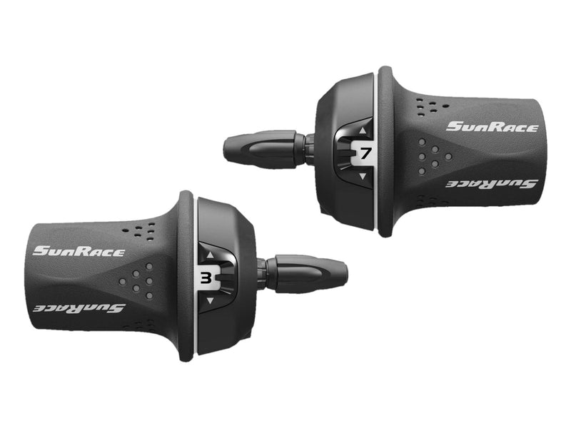 Puños de Mando SUNRACE Montaña 3x6P Friccion con forros Gris Bolsita TSM21.630S.GS0.HPB