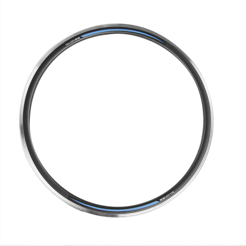 Rin BENOTTO 24x1.75 36B 14G Aluminio Negro Calcomania Azul Aero Doble Pared Mod. ZLA015B