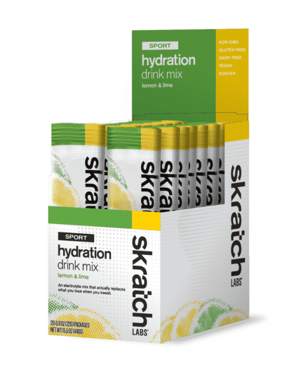 Skratch Labs Hydration Mix Singles 24gr Lemon & Lime Caja c/20 pz