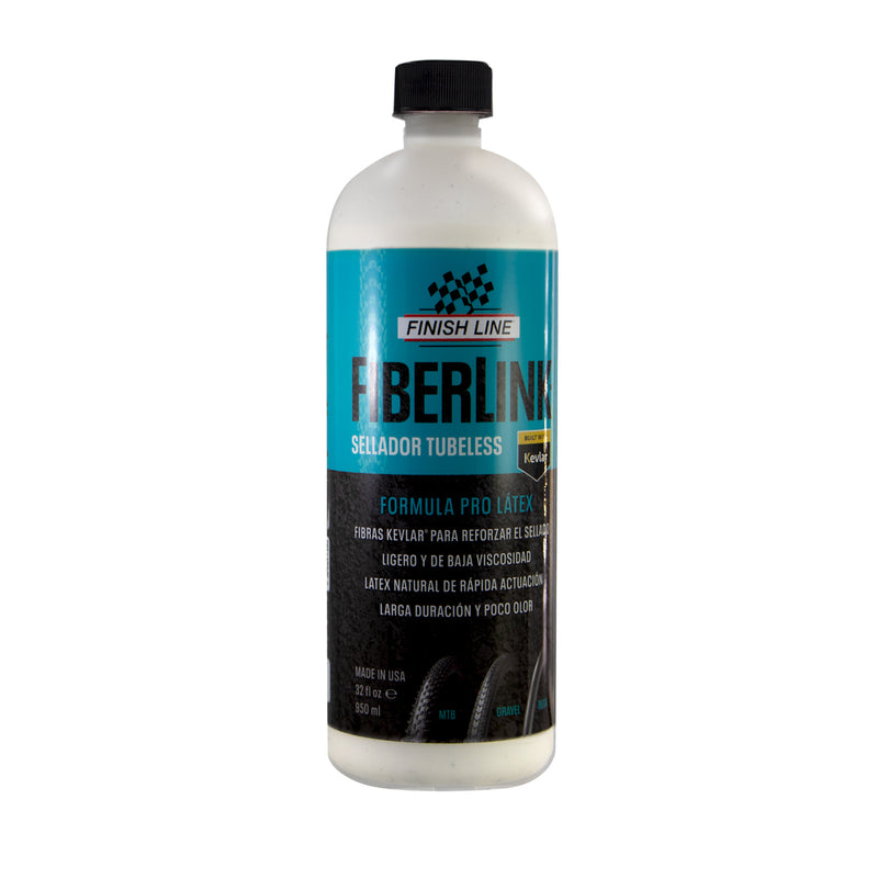 Sellador FINISH LINE FIBERLINK para llanta Tubeless Pro Latex 32oz/950ml FL2324801
