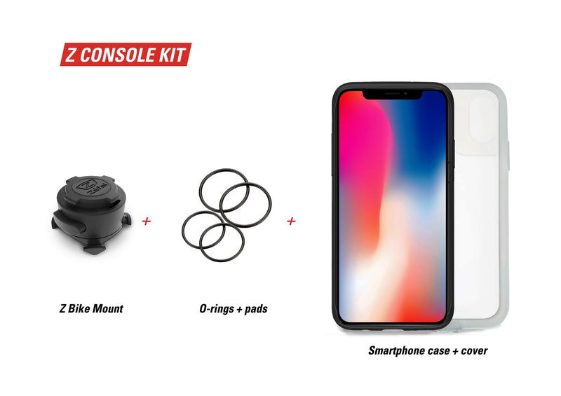 Soporte para Smartphone ZEFAL Z CONSOLE IPHONE X Soporte al Manubrio + Funda Protectora + Mica Protectora 7073E
