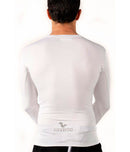 Base Layer Ciclismo Manga Larga  Hombre - Blanco