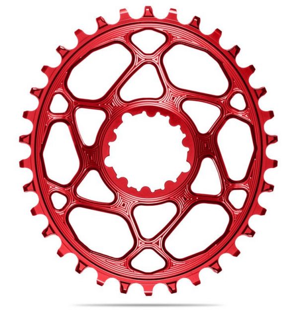 Absolute Black OVAL BOOST SRAM 3MM OFFSET Red 34T