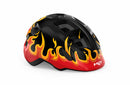 Met Casco Hooray Negro Flamas