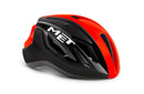 Met Casco Strale Negro/Rojo Panel