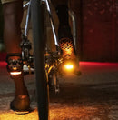 LOOK Pedal Híbrido GEO TREKKING ROC VISION Plataforma con Pins / Contacto SPD Aluminio/CrMo con Luz + Placas