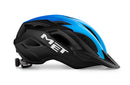 Met Casco Crossover Negro/Azul