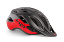Met Casco Crossover Negro/Rojo