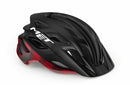 Met Casco Veleno Negro/Rojo