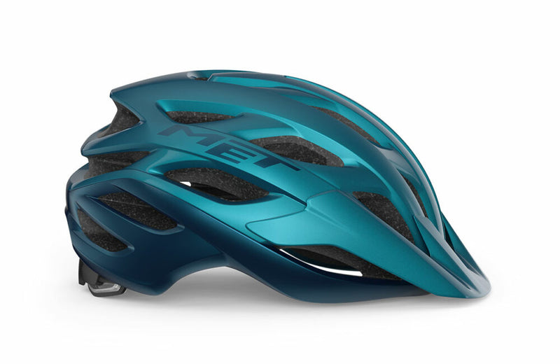 Met Casco Veleno Azul Metálico