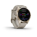 Reloj Garmin Fenix 7S 42mm Sapphire Solar Oro Crema