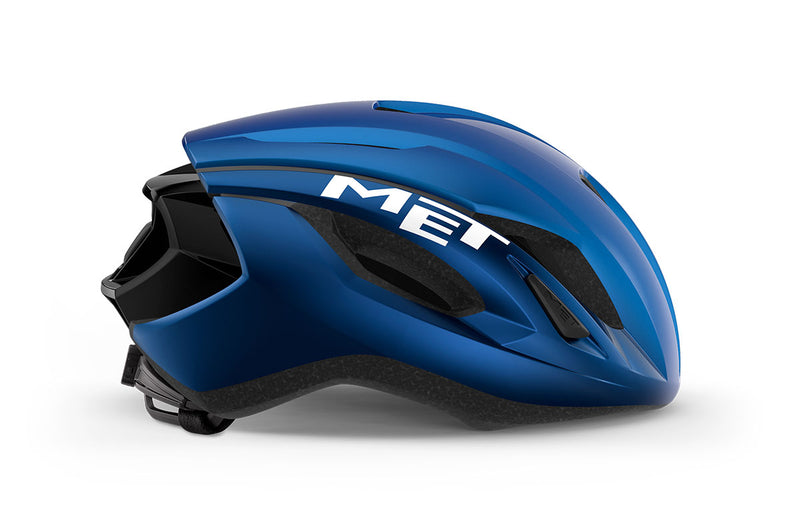 Met Casco Strale Azul Metálico