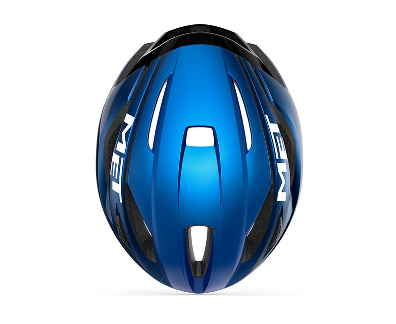 Met Casco Strale Azul Metálico