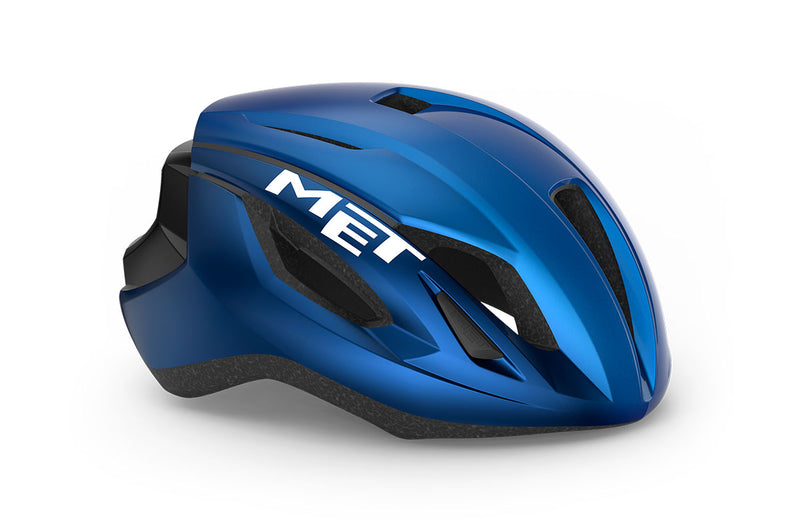 Met Casco Strale Azul Metálico