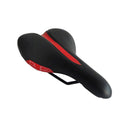 Asiento MTB Vinil Negro/Rojo sin Broche PURE BASSANO*