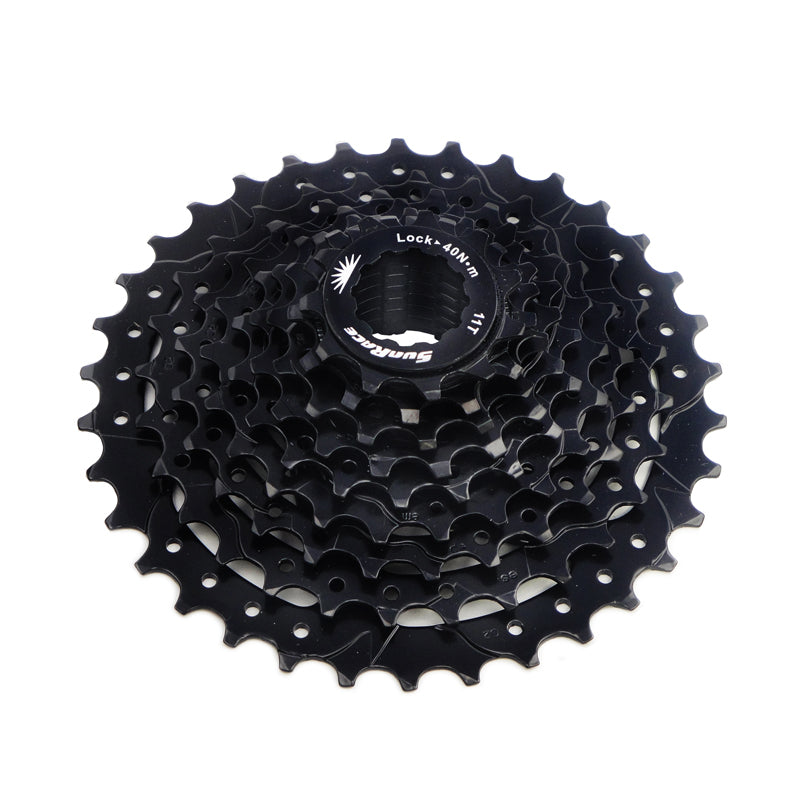 Cassette de Piñones SUNRACE MTB CSM90 9P 11/34D Zinc Negro Cajita CSM90.9AV0.BS0.BXB