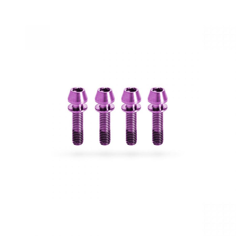 Set de Tornillos de Titanio Kogel para Poste de Manubrio STEM Morado