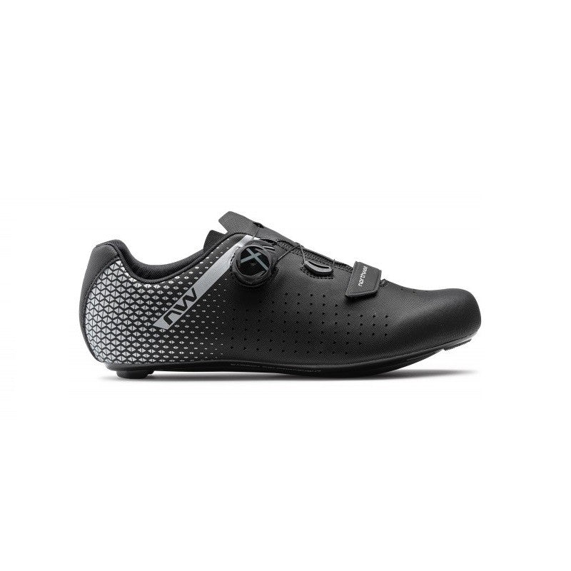 NORTHWAVE ZAPATO DE RUTA CORE PLUS 2 NEGRO/PLATA