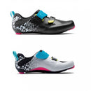 NORTHWAVE ZAPATO DE TRIATLÓN TRIBUTE 2 CARBON (IZQUIERDO BLANCO, DERECHO NEGRO)